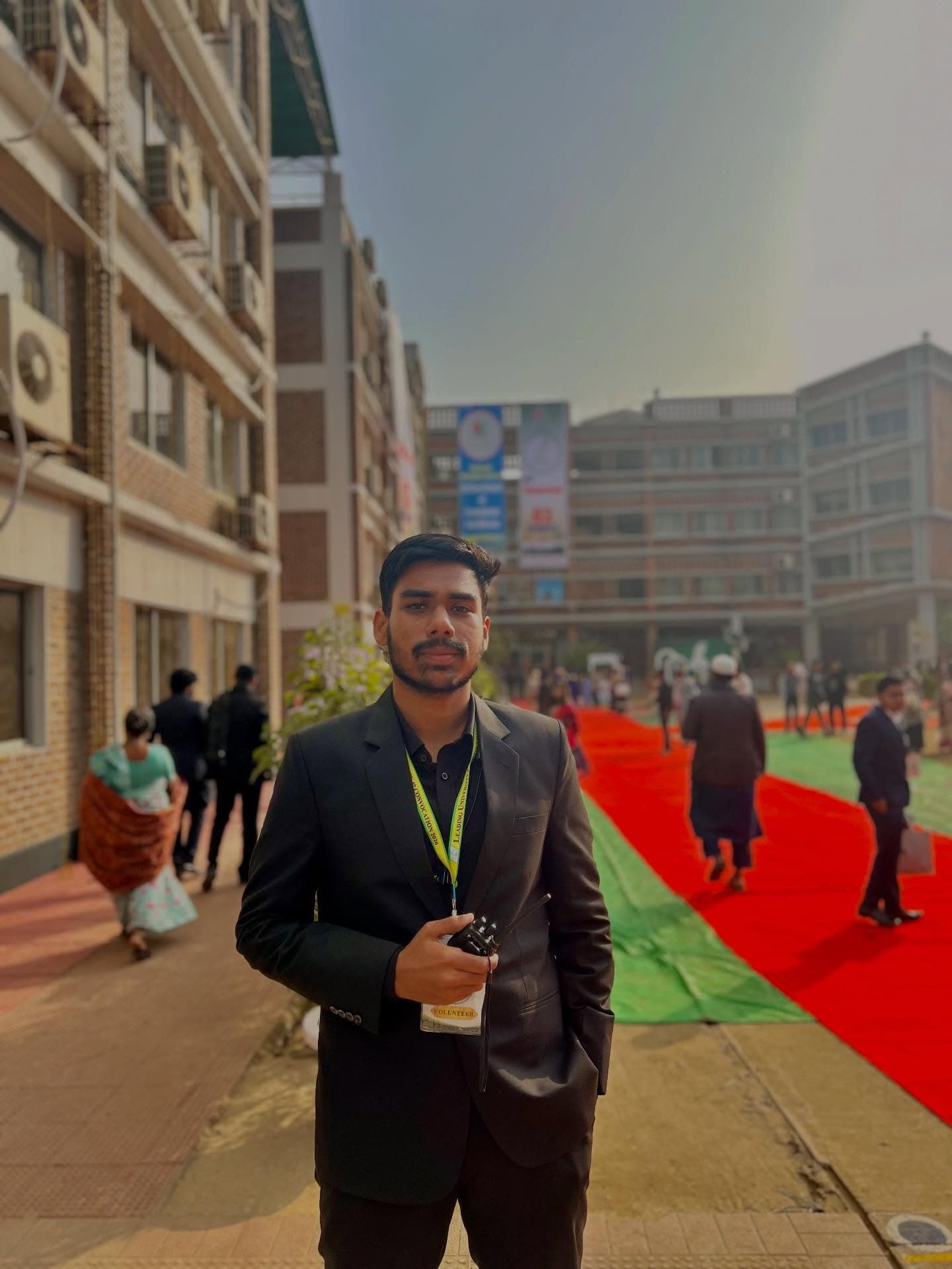 Portrait of Badar Hossain used for a technology initiative announcement.